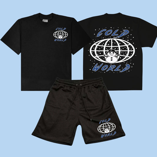 "All I See is Snow" Tee + Shorts Set